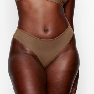 SKIMS | Fits Everybody Thong Panty, Oxide, Size 4X